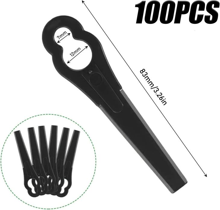 100 szt ostrza do podkaszarek kosiarki zestaw wymienne ostrza noże