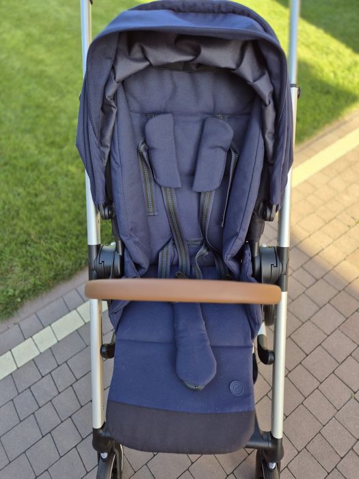 Коляска прогулянкова Cybex Balios S Lux SLV Navy Blue (з бампером)