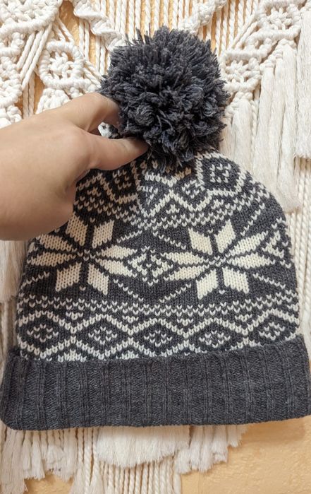 Шапка  вязаная  для мальчика теплая осень зима