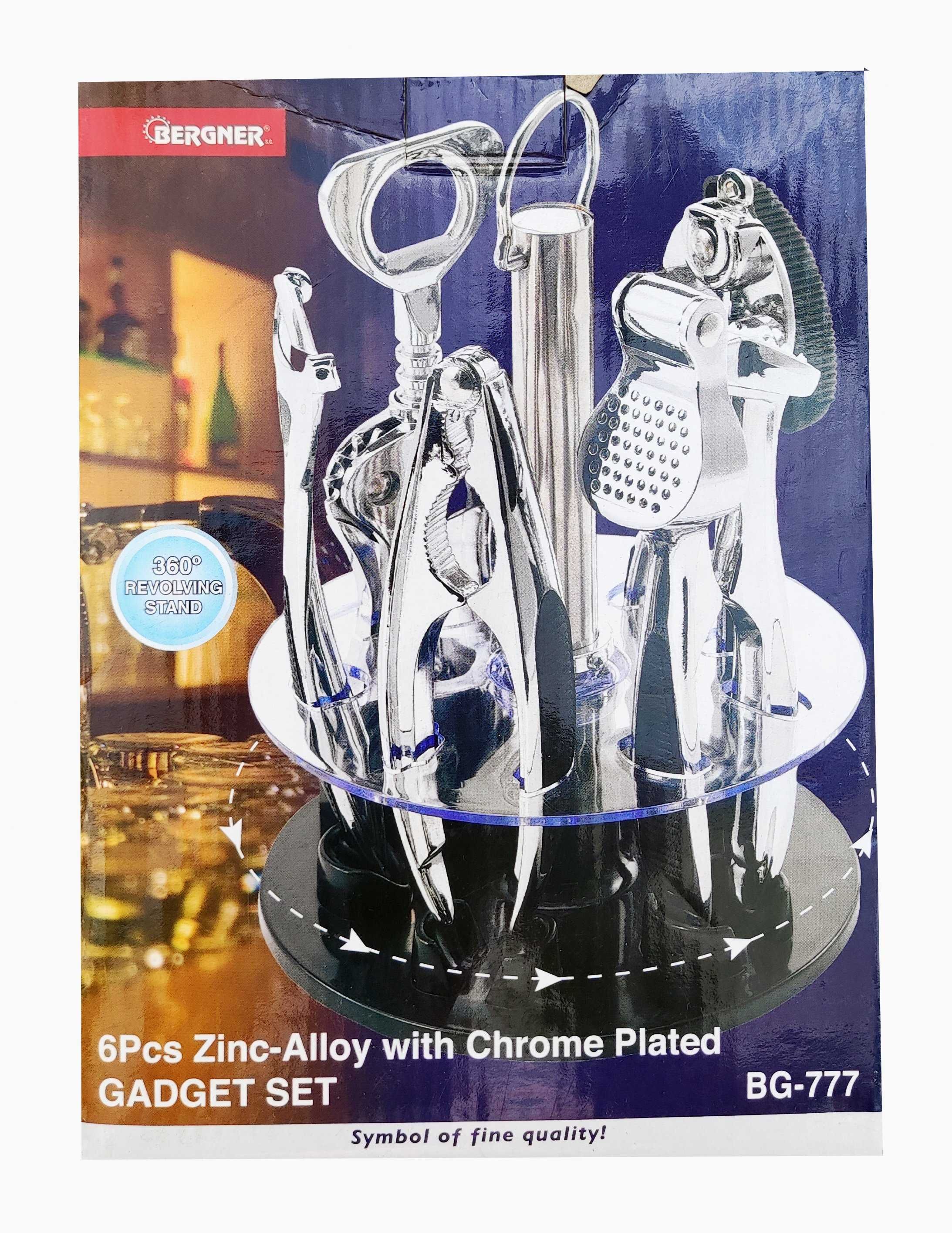 BERGNER Ekskluzywny Zestaw Otwieracze Przybory. Chrom. 1.7 kg! Jedyne.