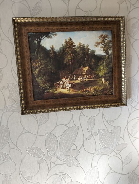 Obraz przedstawiający las