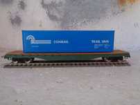 1:87 Mehano Carruagem mercadorias porta contentor da Conrail comboio