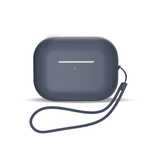 Silikonowe etui do AirPods 3 + pasek na nadgarstek smycz - niebieskie