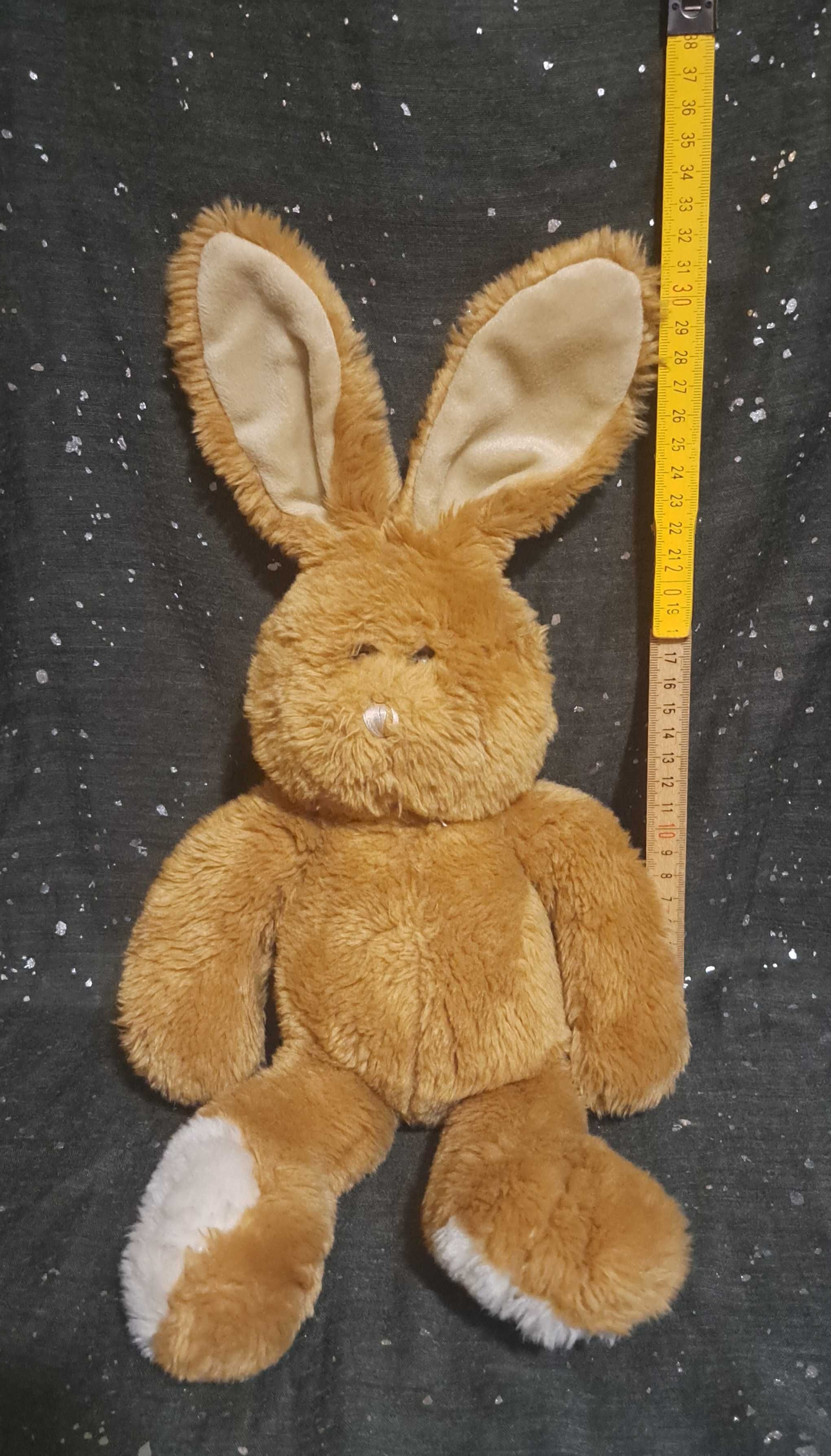 Miękka zabawka KRÓLICZEK brązowy, wysokość 45/25 cm