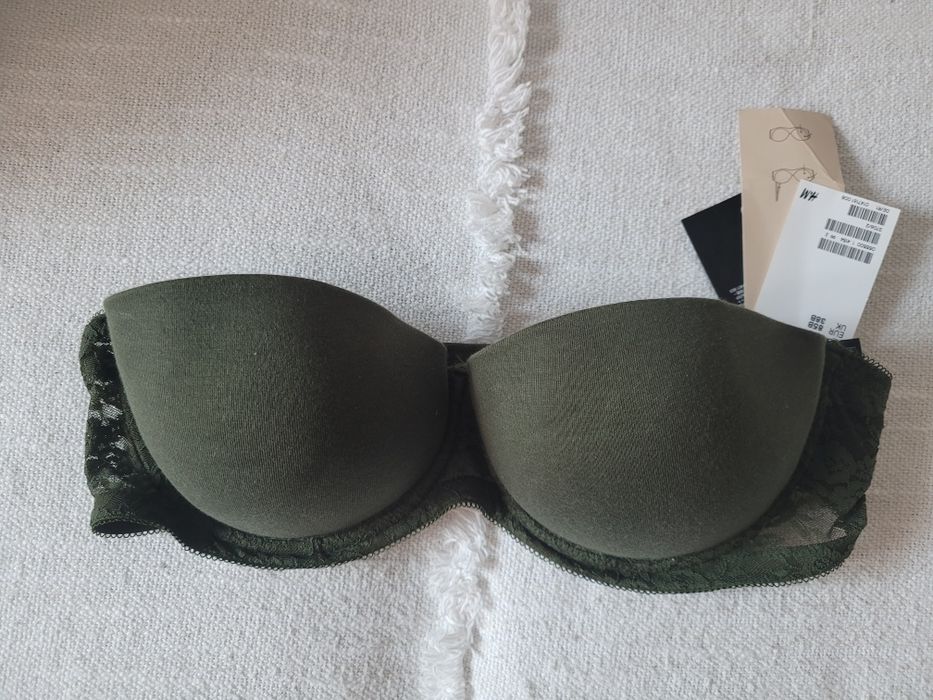 Nowy biustonosz h&m rozm.85B balkonetka