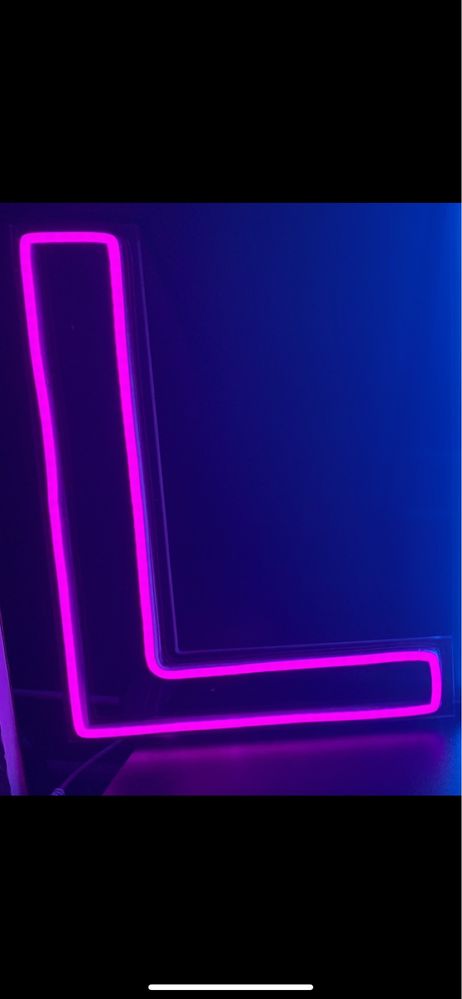 Neon Led literka „K/L”