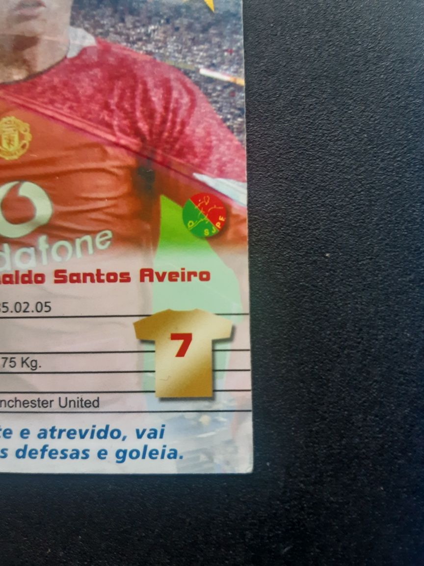 Carta Rara CR7 Mega Craques 2005/2006