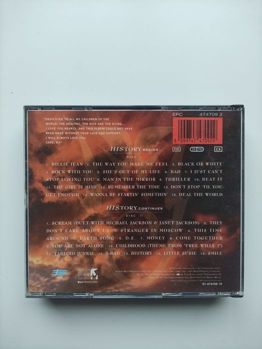 Michael Jackson- History - CD Duplo