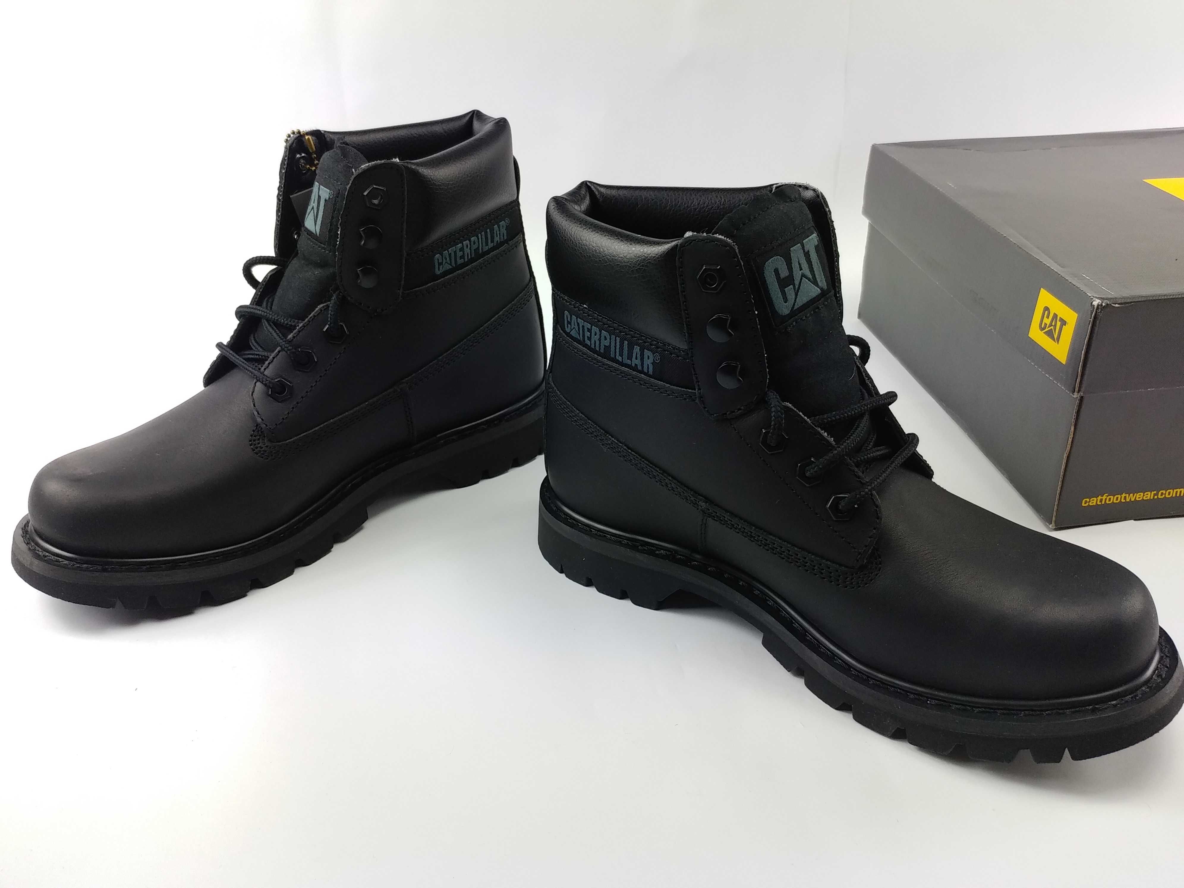 Caterpillar Colorado P714010 Black Boots зимние кожаные ботинки разм41