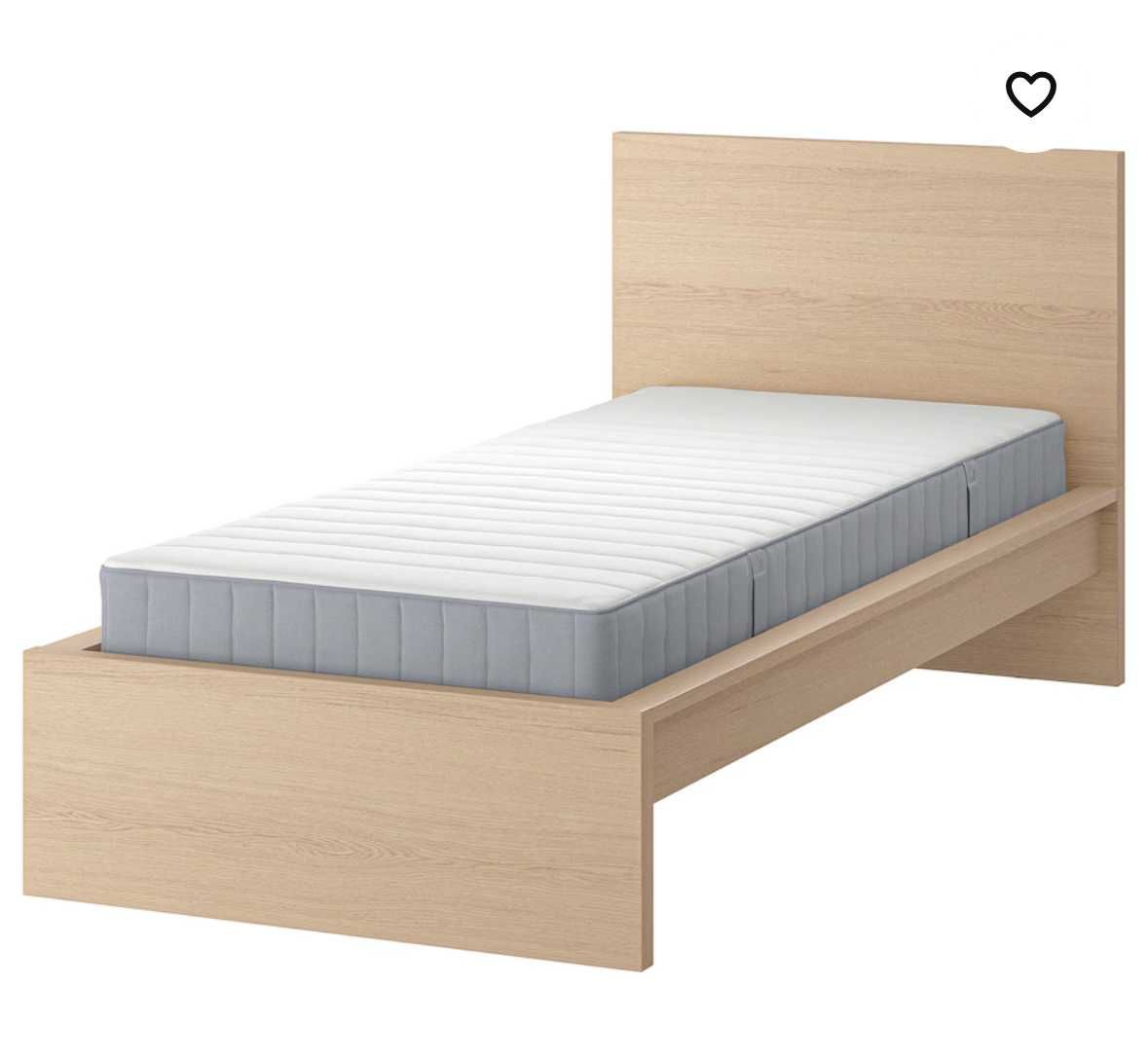 Komplet mebli Ikea dla nastolatka szafa, łóżko i komoda MALM