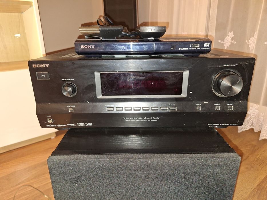 Kino domowe Sony 5.1 subwoofer stx a138 amplituner Sony str-dh500 DVD