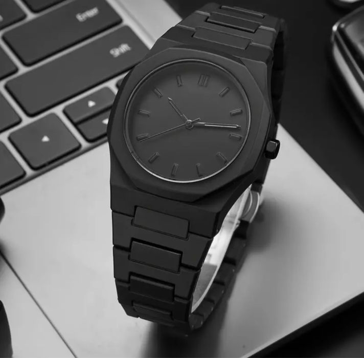 ‼️РОЗПРОДАЖ‼️ Чоловічий наручний годинник в стилі Total Black