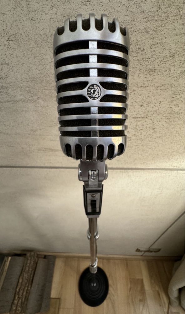 Оренда, прокат, Вінтажний мікрофон, ретро мікрофон, Shure 55SH