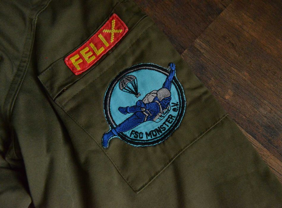 Комбінезон хакі парашютіста з нашивками розмір М (вказан L) Felix