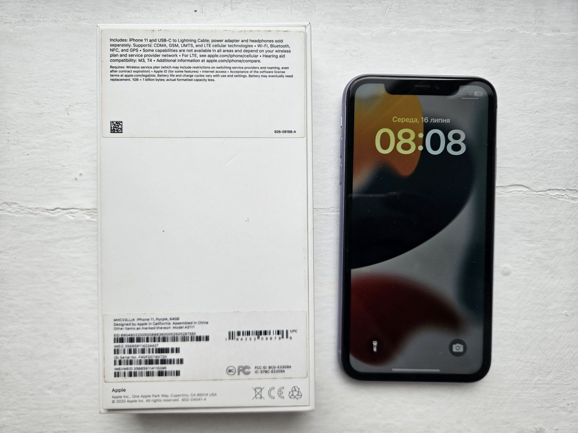 iPhone 11 64GB (Purple) (Хороший стан, рідна батерея)