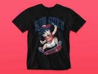 T-Shirt Personalizada Sun Goku Graffiti Dragon Ball Z #2016