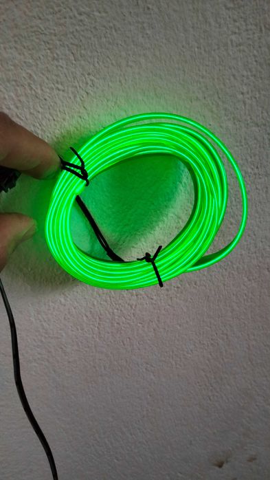 El wire fio decorativo usb verde. portes gratis