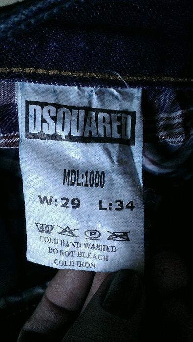 Джинсы DSQUARED мужские с низкой посадкой р. 44-46 рост 178-188