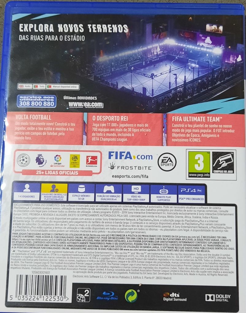 Jogo FIFA 20 (quase) novo, para PS4!