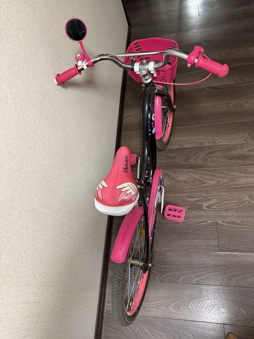 Велосипед дитячий Formula Flower Premium ST 20" Черный с розовым