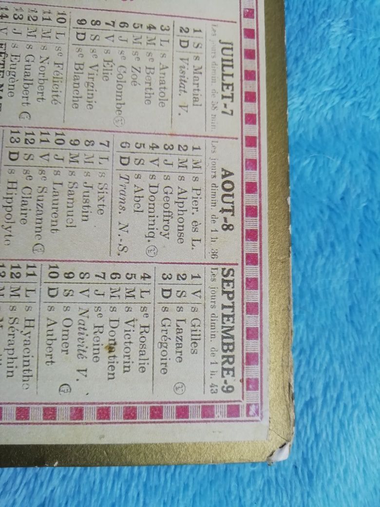 XX w. II wojna światowa - Almanach francuskiej poczty 1944 rok