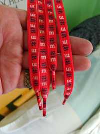 Шнурки M&Ms красные 110 cm