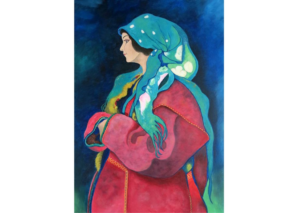 Ręcznie malowany obraz 42x60 reprodukcja Kazimierz Sichulski