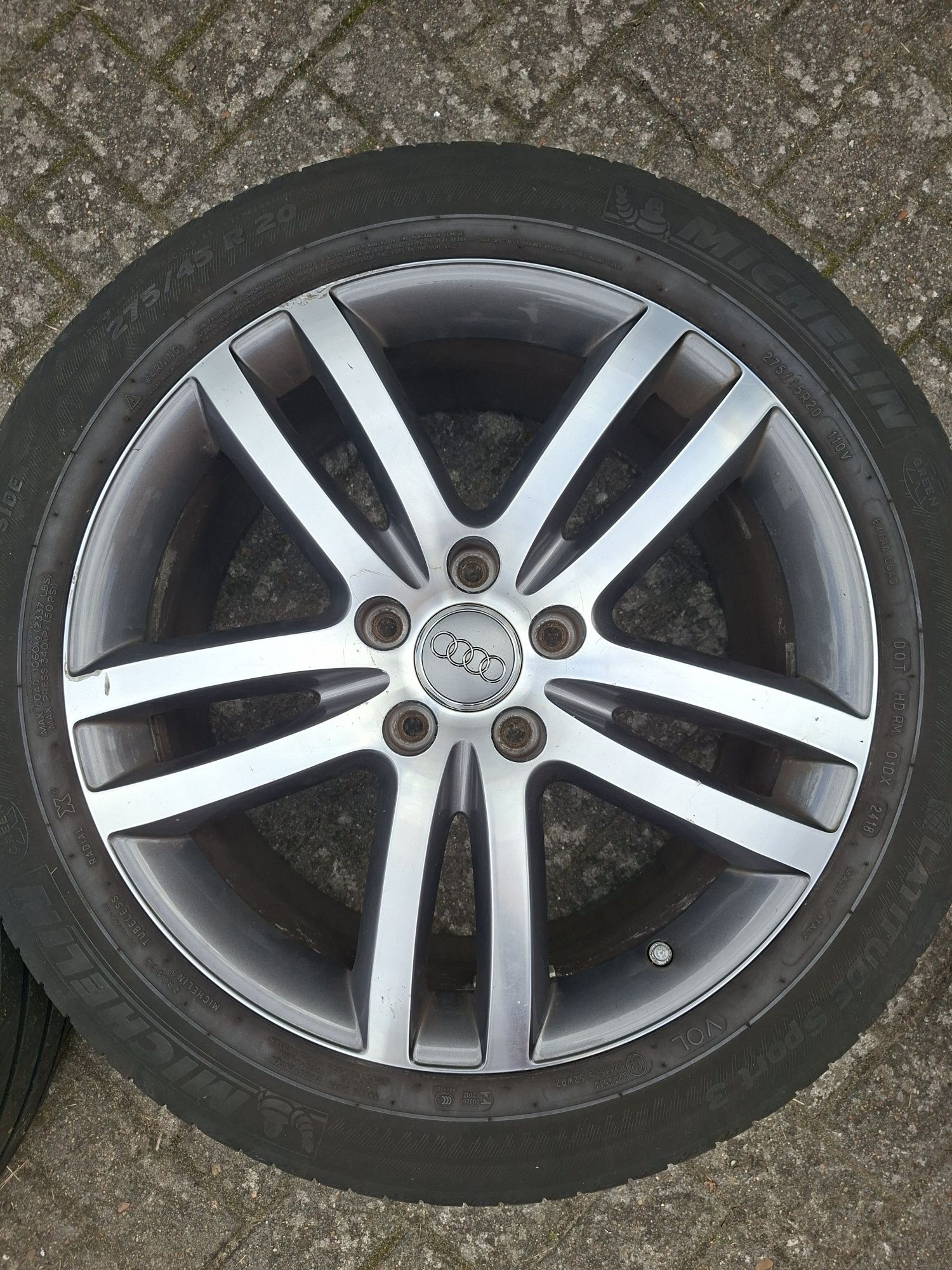 Felgi Audi 20" 5x130 Opony letnie 275/45/20 Audi Q7 Touareg