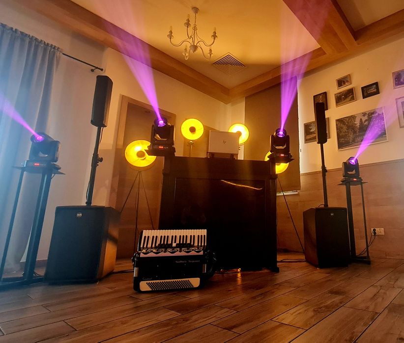Światła retro DJ oświetlenie
