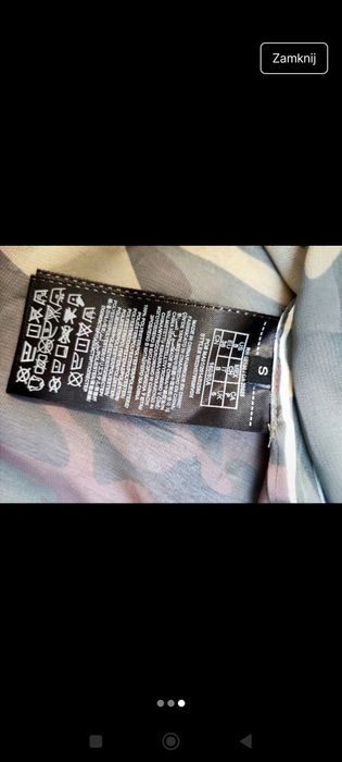 elegancka koszula Guess, rozmiar S bluzka długi rękaw moro khaki