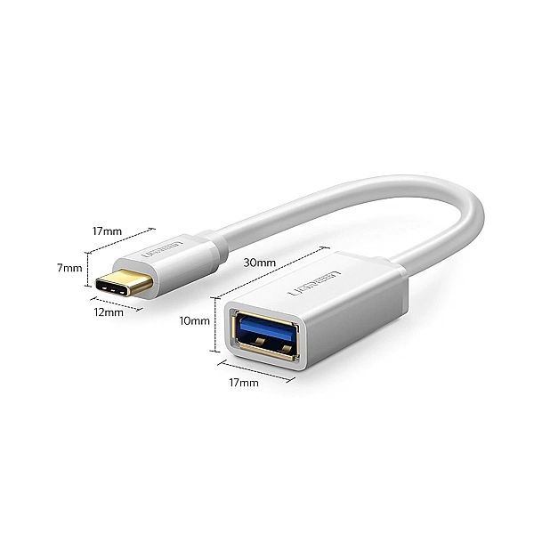 Adapter Ugreen Us154, 30702 Usb-a 3.0 (żeński) / Usb-c 3.0 (męski) Otg