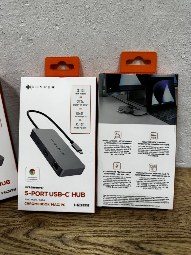 Type-C Хаб  HyperDrive 5-Port USB-C HUB
