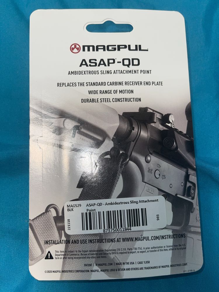 База антабки Magpul ASAP® QD на ресивер AR15