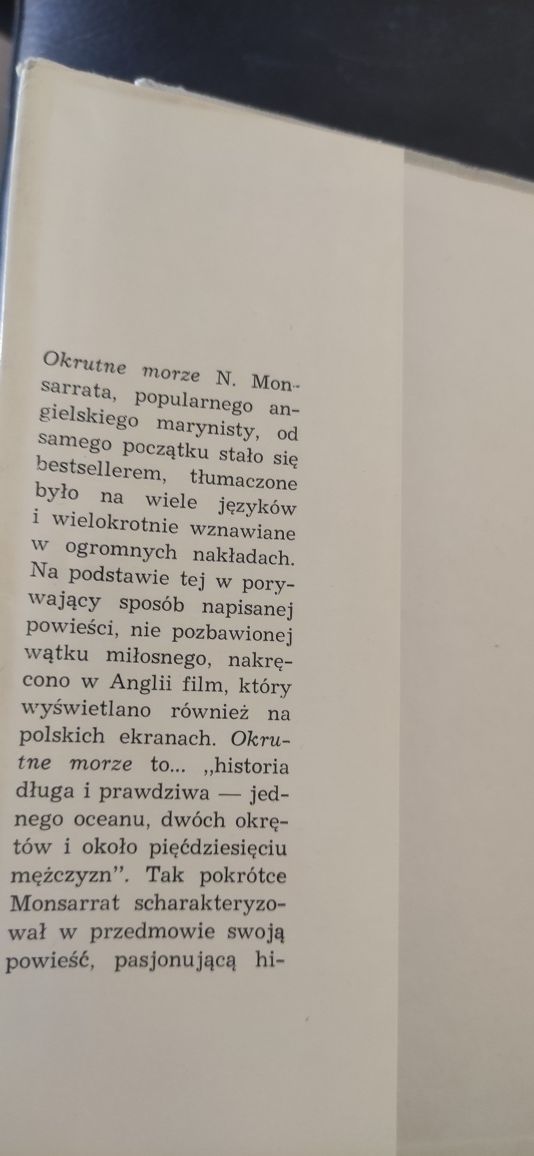 "Okrutne morze" Nicholas Monsarrat