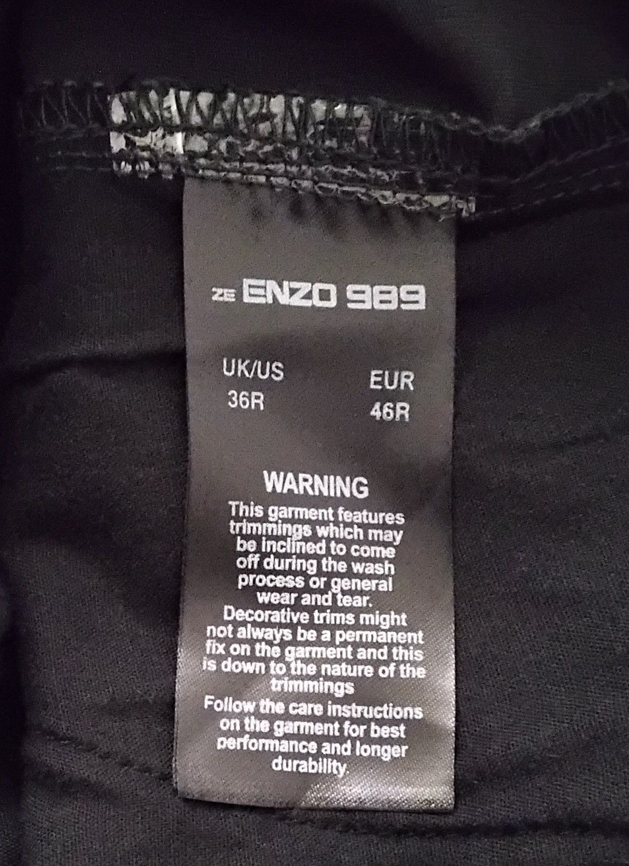Wr) ENZO 989 Strech Jeans oryginalne spodnie męskie Roz.36R