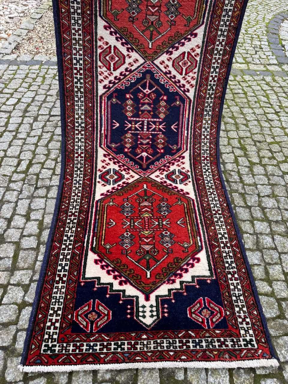 Vintage r.tkany chodnik perski Iran ABADEH 300x75 galeria 9 tyś