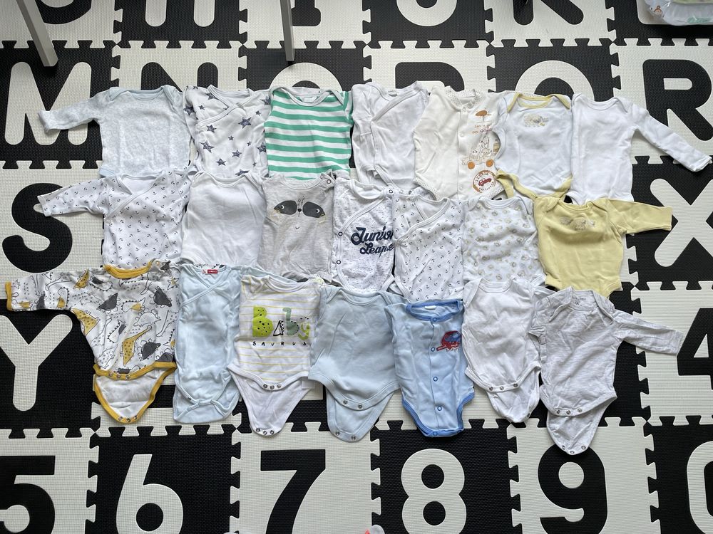 Ubranka niemowlęce zestaw 50,56,62,68