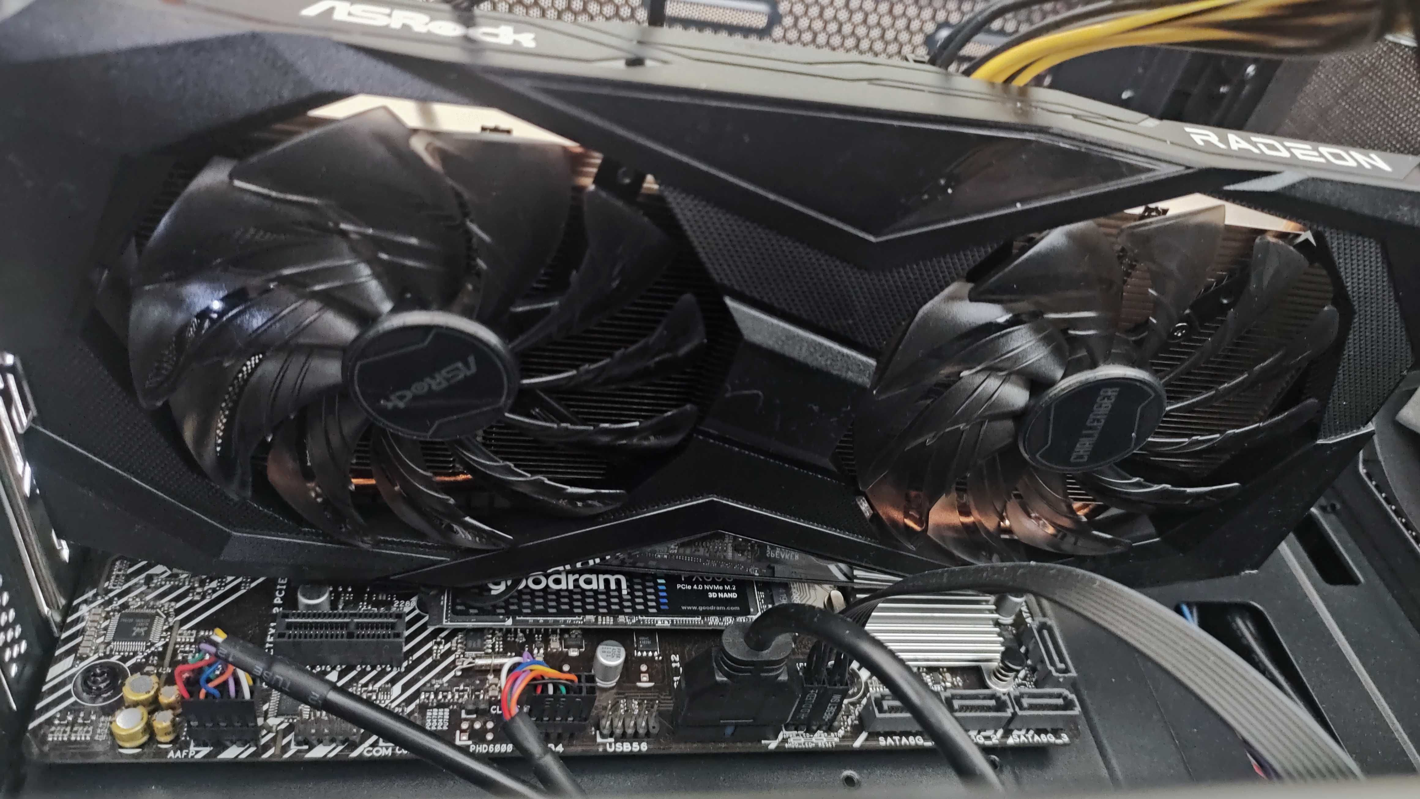 Ігровий комп’ютер, RX 6600, R5 5600. Все на гарантії, коробки.
