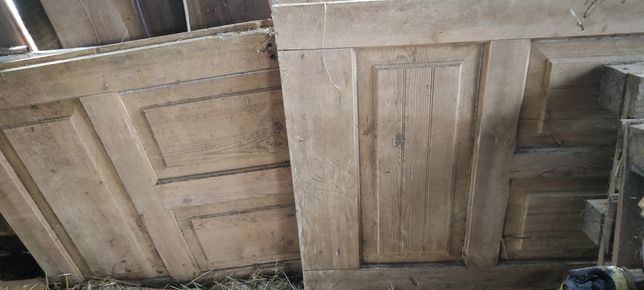 15 szt Stare drzwi drewniane wewnętrzne