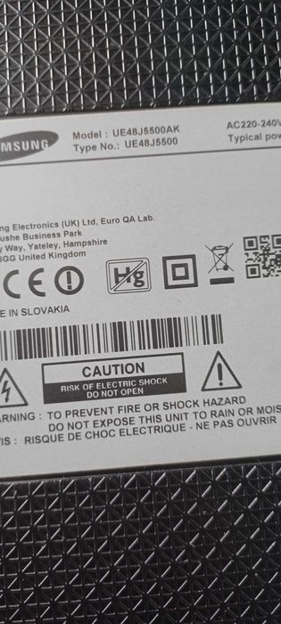 tv Samsung com avaria