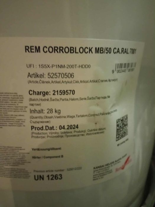 Farba antykorozyjna szara, popiel