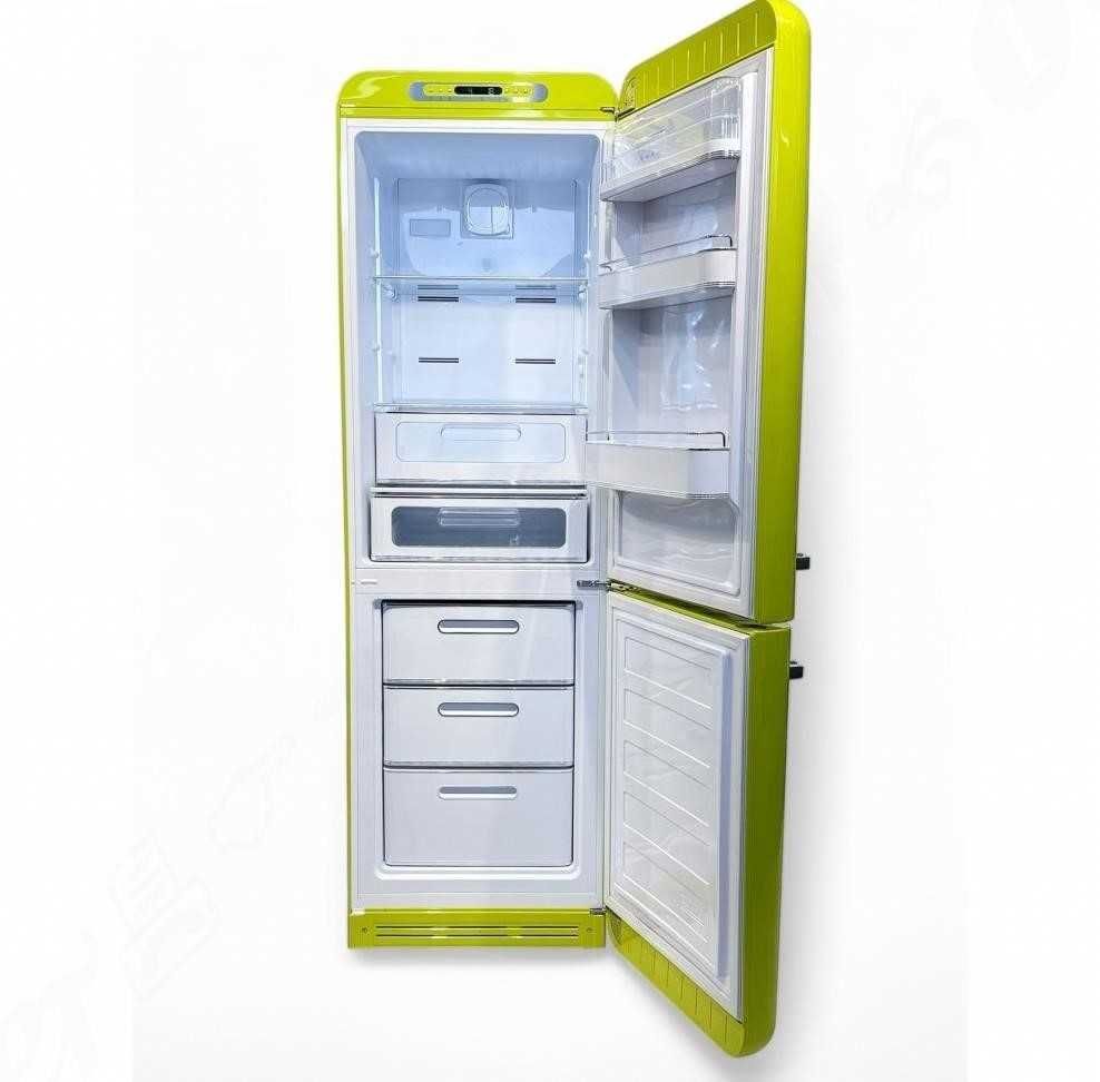 Холодильник SMEG / СМЕГ FAB32RLI5, ретро, 2-кам. лайм