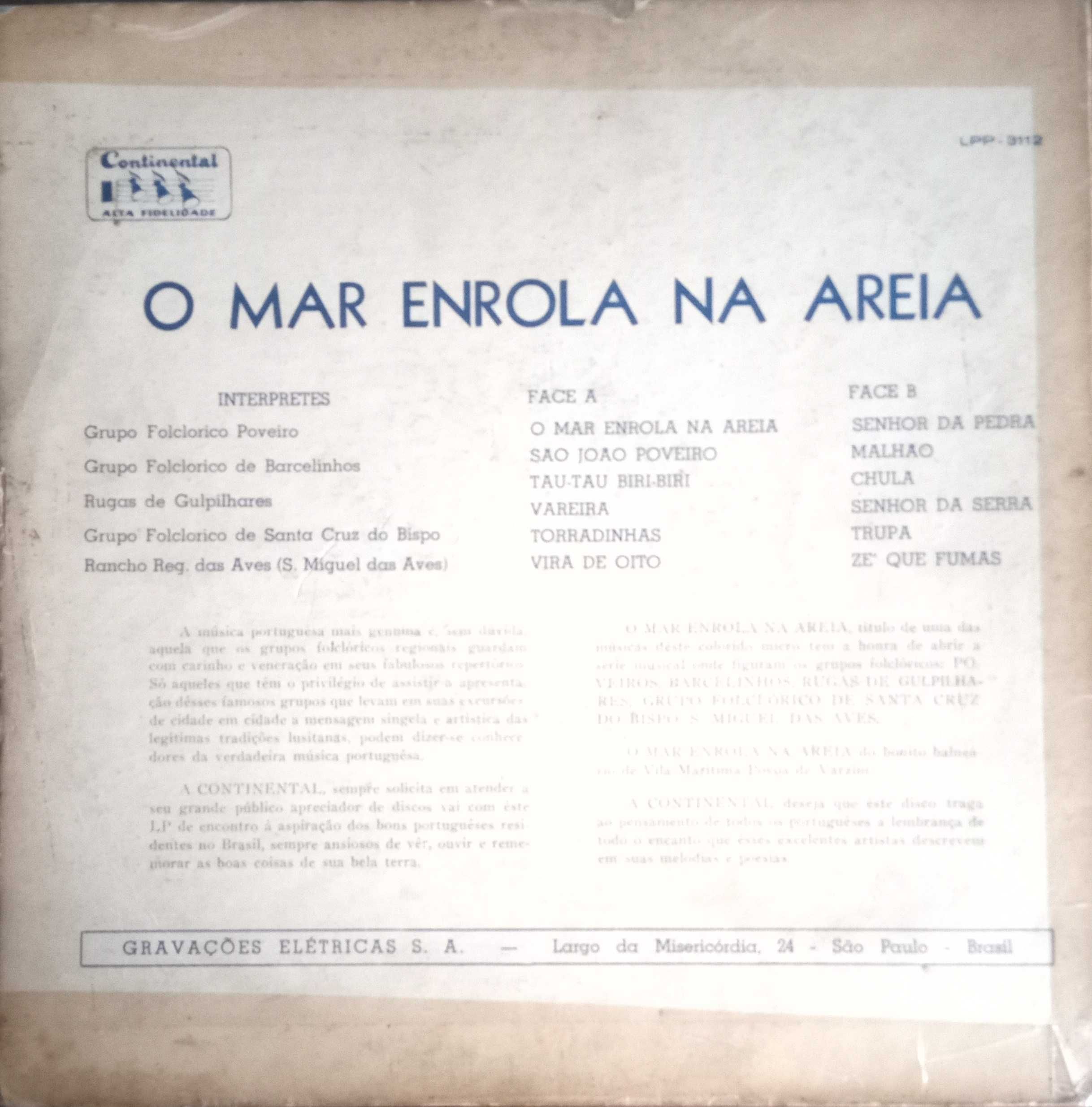 Grupo Folclórico ...	- - - - -	O Mar Enrola Na Areia	- - - - -	LP