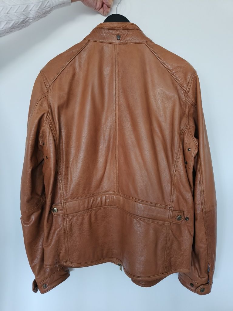 Casaco cabedal L Massimo Dutti