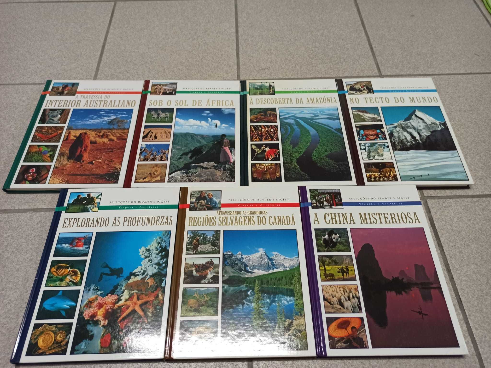 Conjunto de livros da coleção Viagens e Aventuras