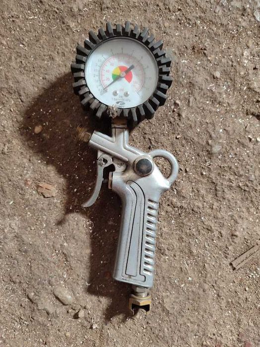 Manómetro e Pistola de pressão de ar