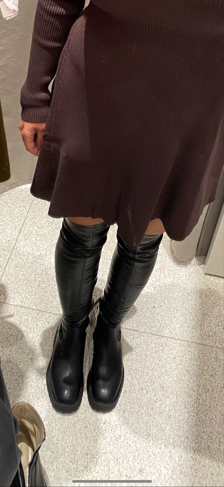 Ботфорты чудок Zara 37p