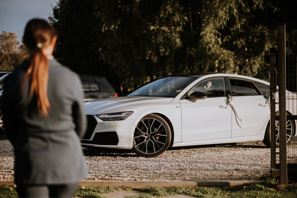 Nowe Białe Audi A7 - Auto do Ślubu Wesela