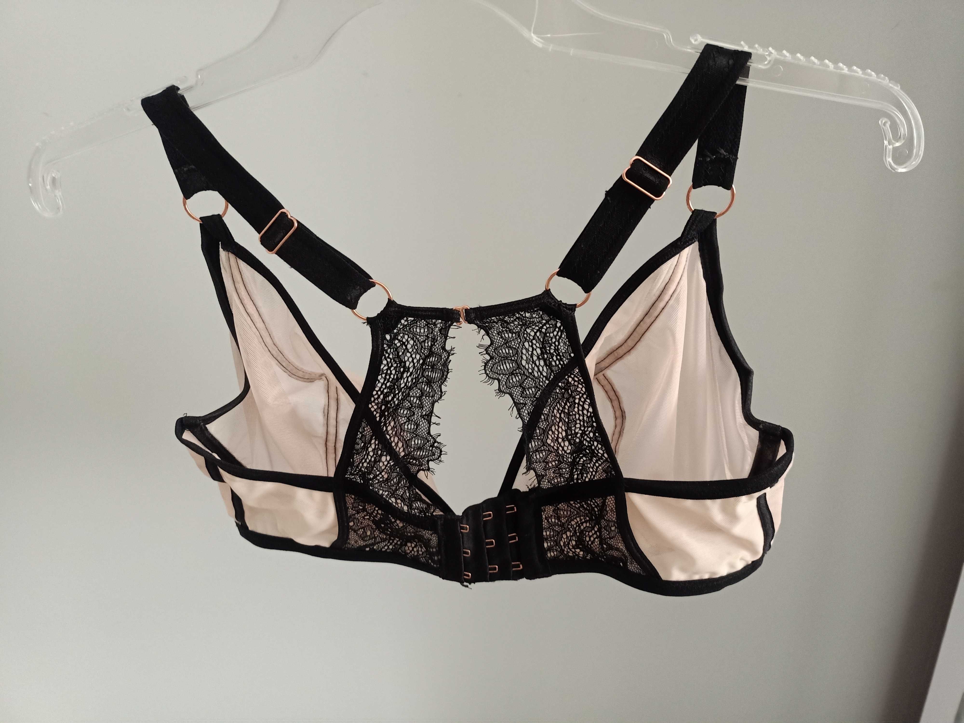 Biustonosz Scantilly Exposed UK 34G / EU 75I  black/nude