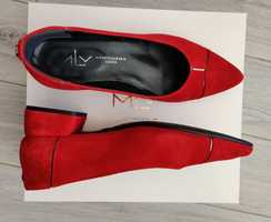 Sapatos MLV - Lea, tamanho 39, cor vermelho